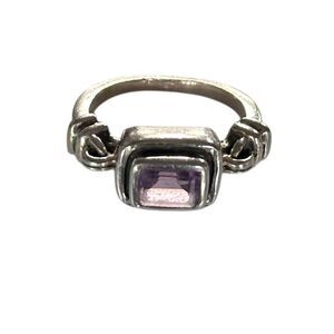 Silpada Sterling Silver Ring with Light Purple Gemstone